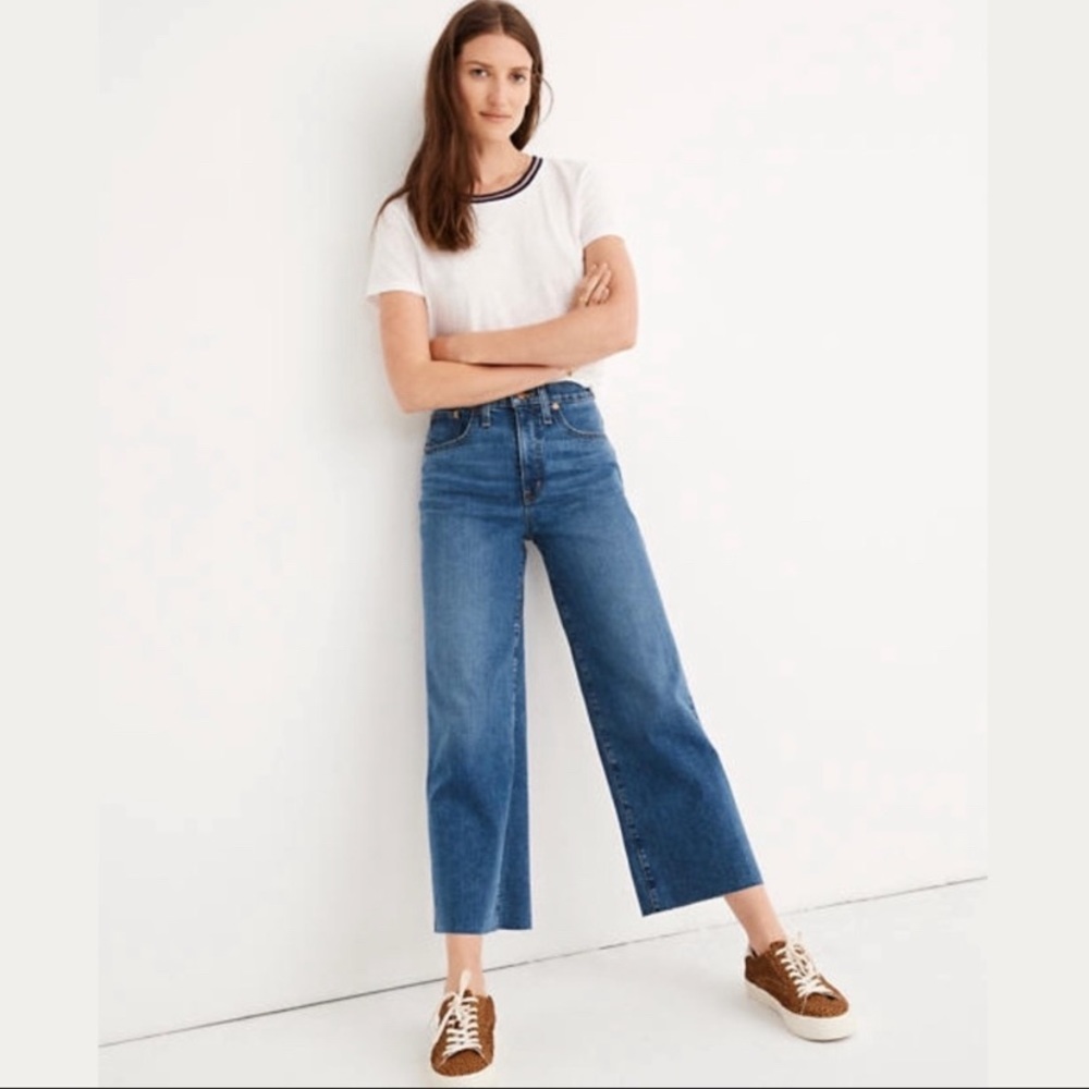 Madewell slim wide-leg crop